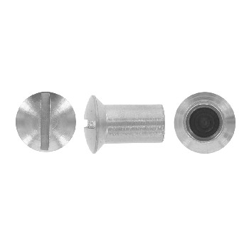 Raised countersunk head sleeve nuts with slot