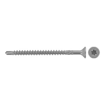 CSK head timber screws, drilling point, milling ribs