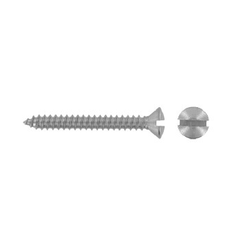 DIN 7973 Slotted raised countersunk head tapping screws