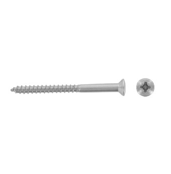 DIN 7995 Cross recessed raised countersunk head wood screws