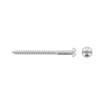 DIN 96 Slotted round head wood screws