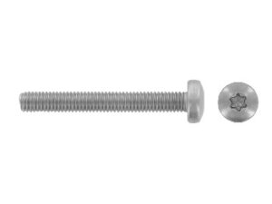 ISO 14583 Raised cheese head screws with six lobe drive