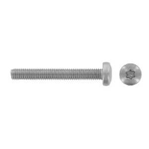 ISO 14583 Raised cheese head screws with six lobe drive