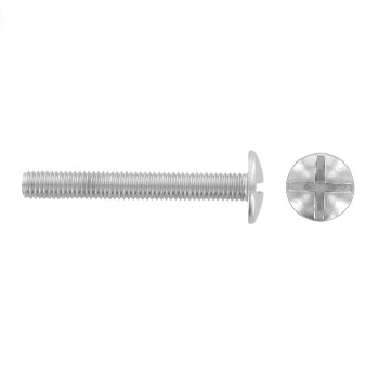 Mushroom head bolts with large head, double slot