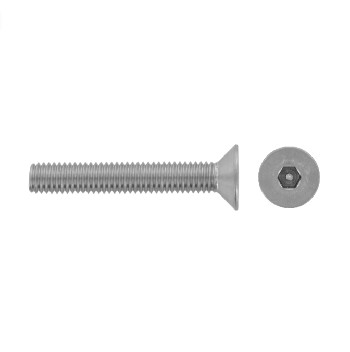 CSK head security screws hex socket drive + pin