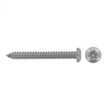 Button head security screws six lobe drive + pin