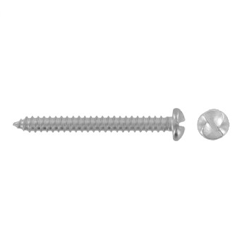 Pan head security screws with oneway drive