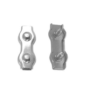 Duplex wire rope clip