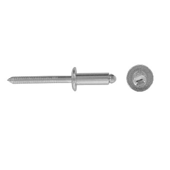 ISO 15983 Blind rivets with flat head and grooved mandrel