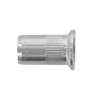 Blind rivet nuts with CSK, straight shank, open knurled