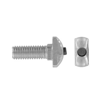 Hammer head bolts with EPDM insert