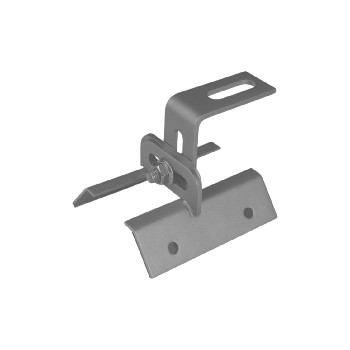 Universal brackets for metal sheet roofs