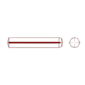 DIN 1473 Grooved pins full length parallel grooved chamfer - Image 2