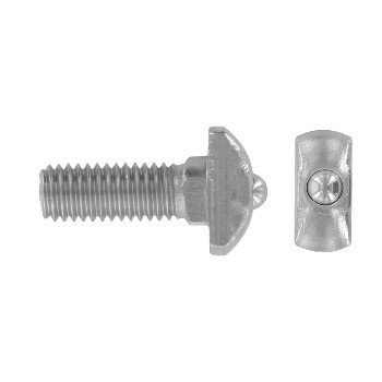 Hammer head bolts with spring ball